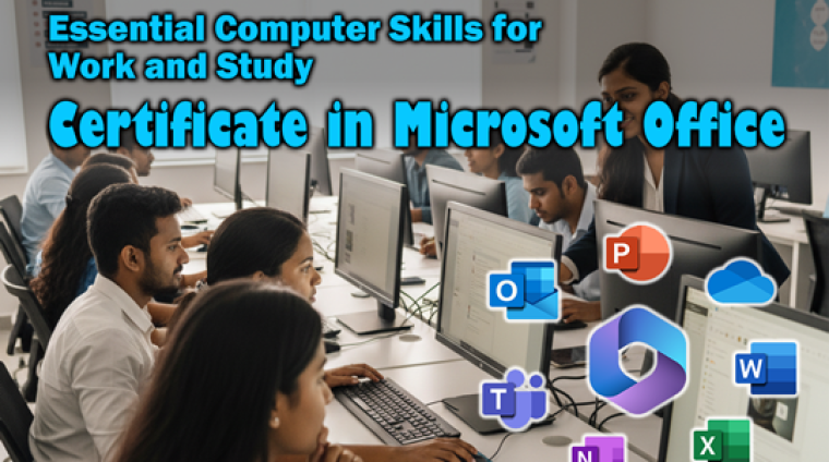 Certificate in Microsoft Office Essential Computer Skills for Work and Study